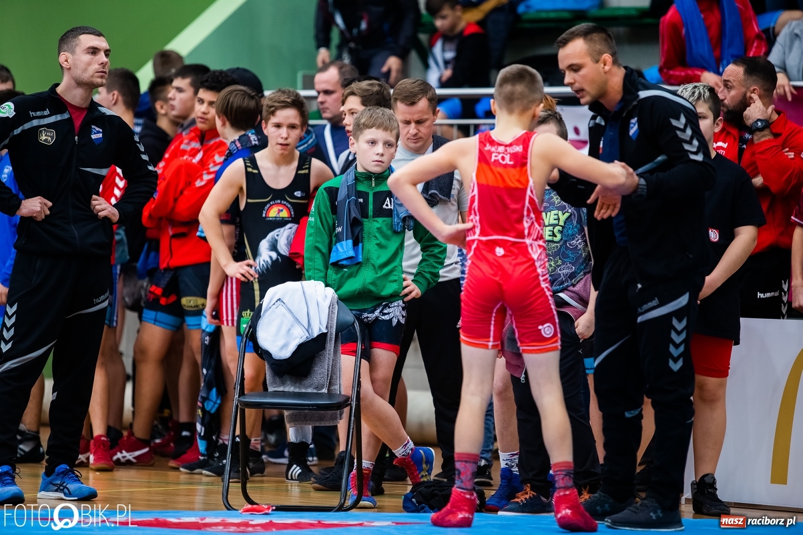 Zdjęcie w galerii na portalu naszraciborz.pl: Mistrzostwa Polski Młodzików w Zapasach w Arenie Rafako wiadomości z regionu