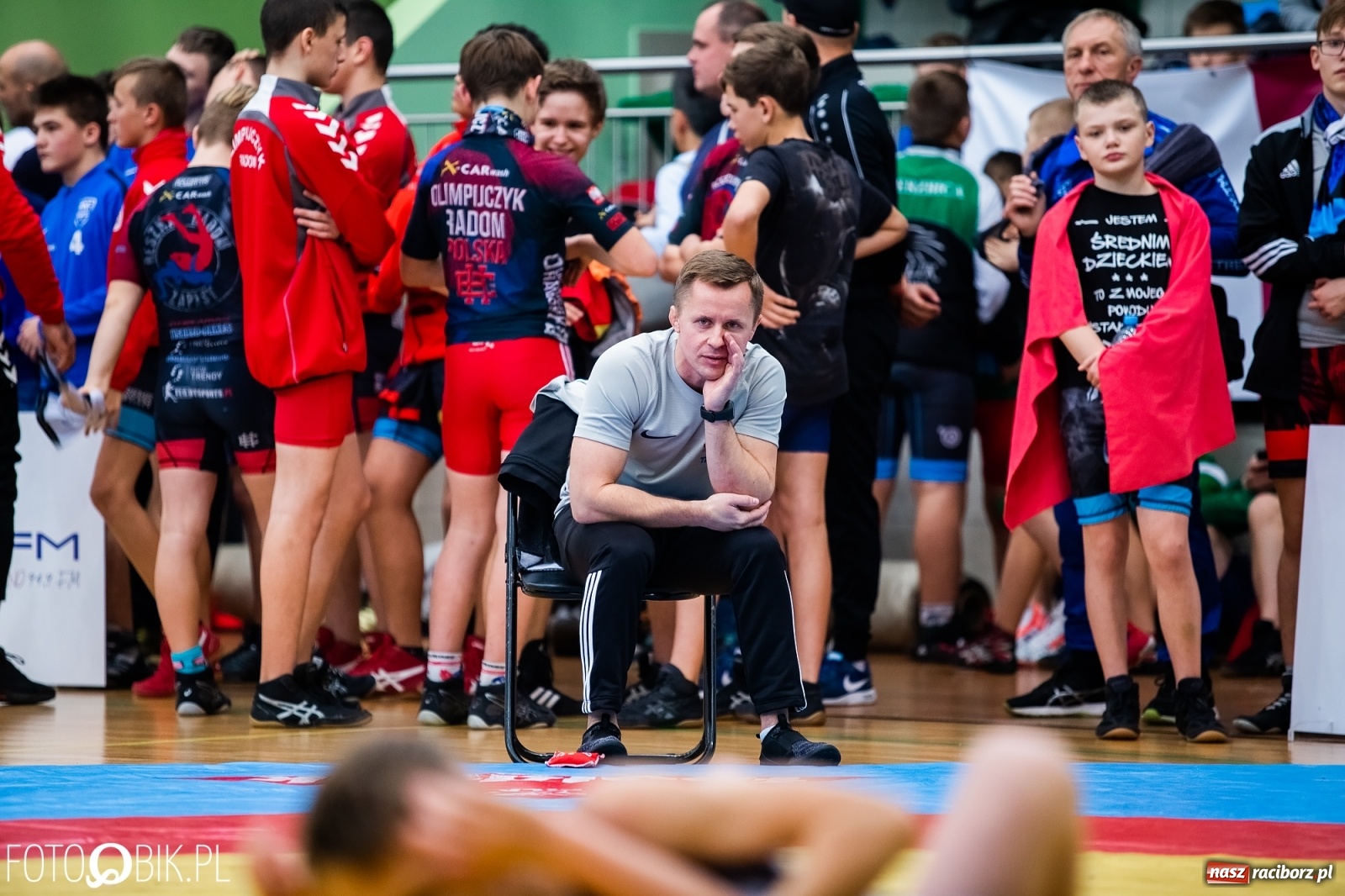 Zdjęcie w galerii na portalu naszraciborz.pl: Mistrzostwa Polski Młodzików w Zapasach w Arenie Rafako wiadomości z regionu