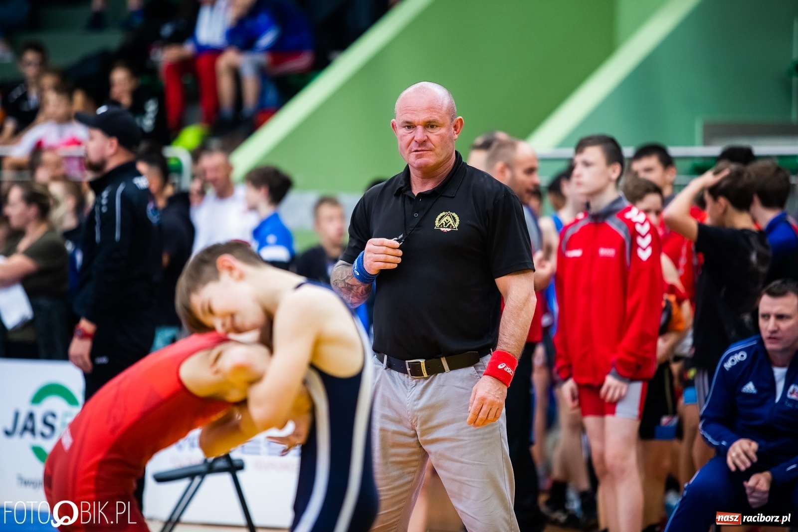 Zdjęcie w galerii na portalu naszraciborz.pl: Mistrzostwa Polski Młodzików w Zapasach w Arenie Rafako wiadomości z regionu