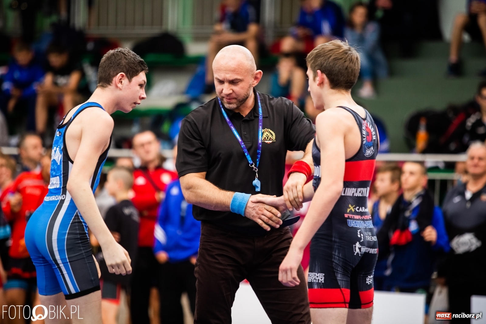 Zdjęcie w galerii na portalu naszraciborz.pl: Mistrzostwa Polski Młodzików w Zapasach w Arenie Rafako wiadomości z regionu