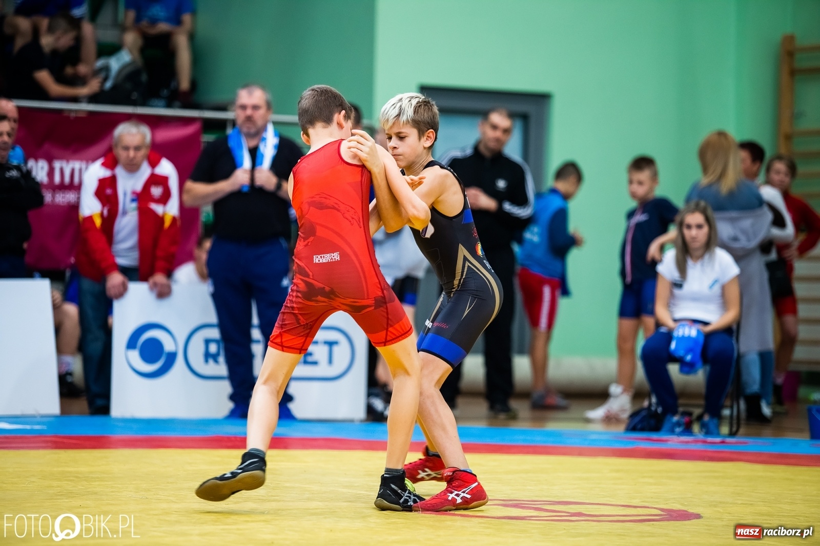 Zdjęcie w galerii na portalu naszraciborz.pl: Mistrzostwa Polski Młodzików w Zapasach w Arenie Rafako wiadomości z regionu
