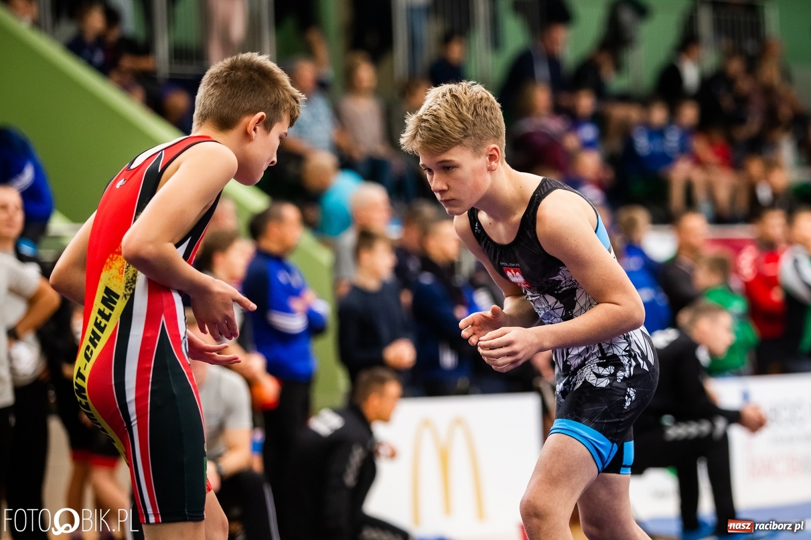 Zdjęcie w galerii na portalu naszraciborz.pl: Mistrzostwa Polski Młodzików w Zapasach w Arenie Rafako wiadomości z regionu