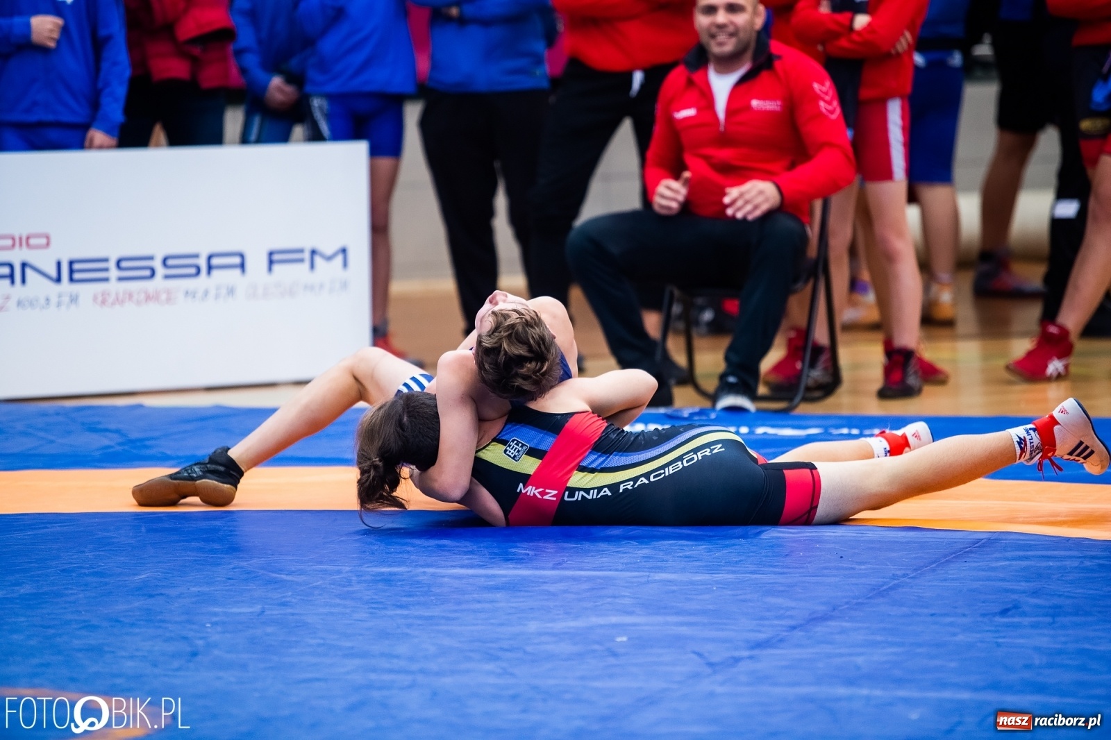 Zdjęcie w galerii na portalu naszraciborz.pl: Mistrzostwa Polski Młodzików w Zapasach w Arenie Rafako wiadomości z regionu