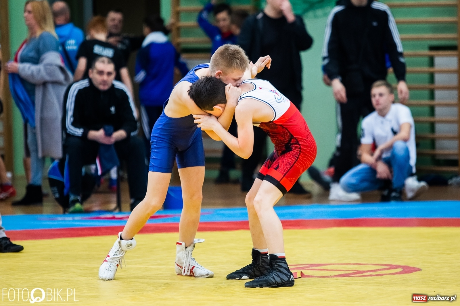Zdjęcie w galerii na portalu naszraciborz.pl: Mistrzostwa Polski Młodzików w Zapasach w Arenie Rafako wiadomości z regionu