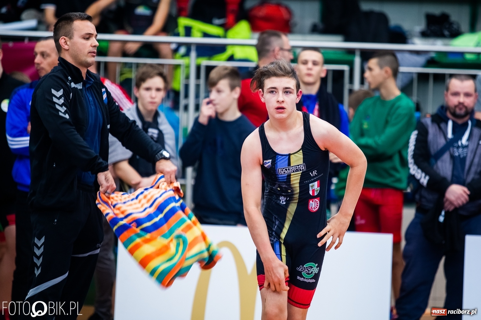 Zdjęcie w galerii na portalu naszraciborz.pl: Mistrzostwa Polski Młodzików w Zapasach w Arenie Rafako wiadomości z regionu