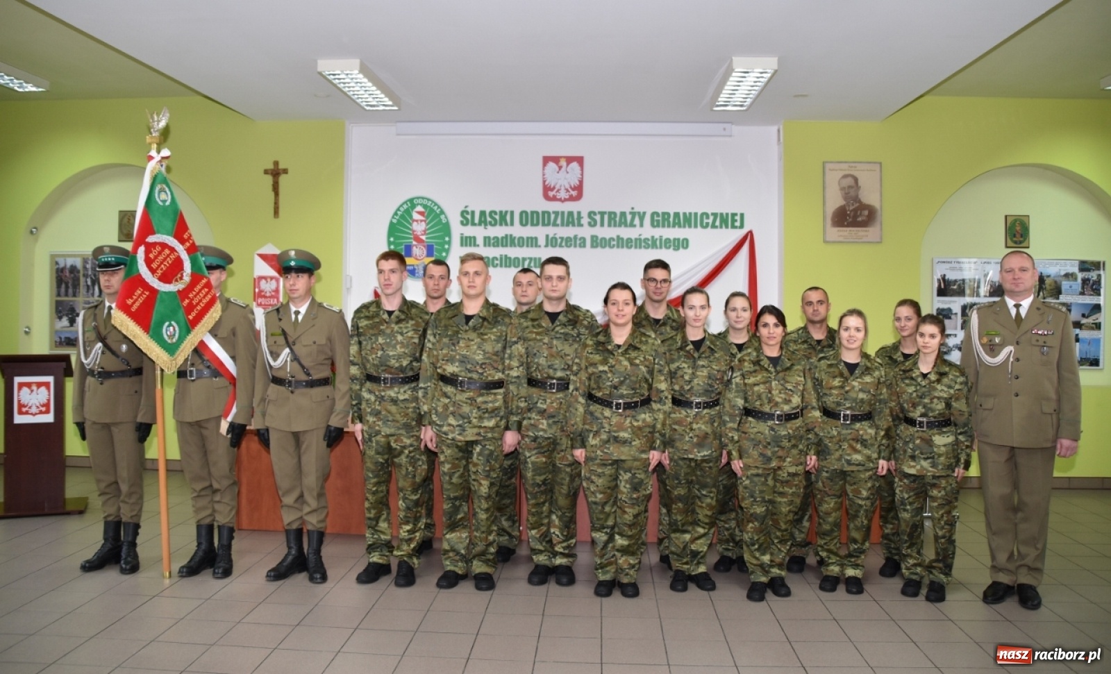 Zdjęcie w galerii na portalu naszraciborz.pl: Ślubowanie i awanse u śląskich pograniczników wiadomości z regionu