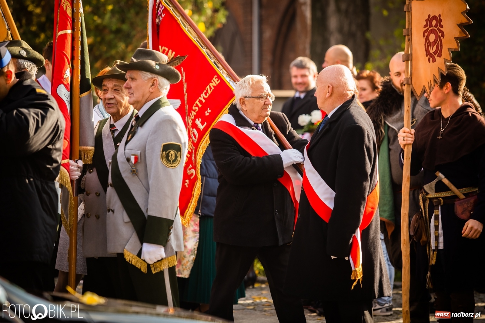 Zdjęcie w galerii na portalu naszraciborz.pl: Święto Niepodległości. Niech żyje Polska, niech żyje Racibórz!  wiadomości z regionu