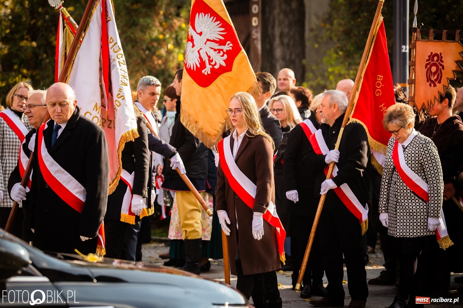 Zdjęcie w galerii na portalu naszraciborz.pl: Święto Niepodległości. Niech żyje Polska, niech żyje Racibórz!  wiadomości z regionu