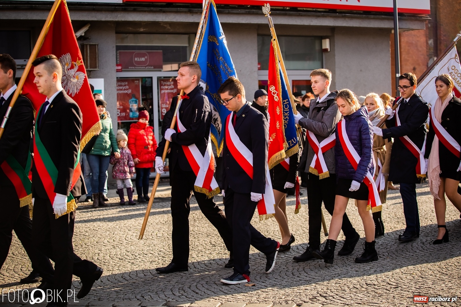 Zdjęcie w galerii na portalu naszraciborz.pl: Święto Niepodległości. Niech żyje Polska, niech żyje Racibórz!  wiadomości z regionu