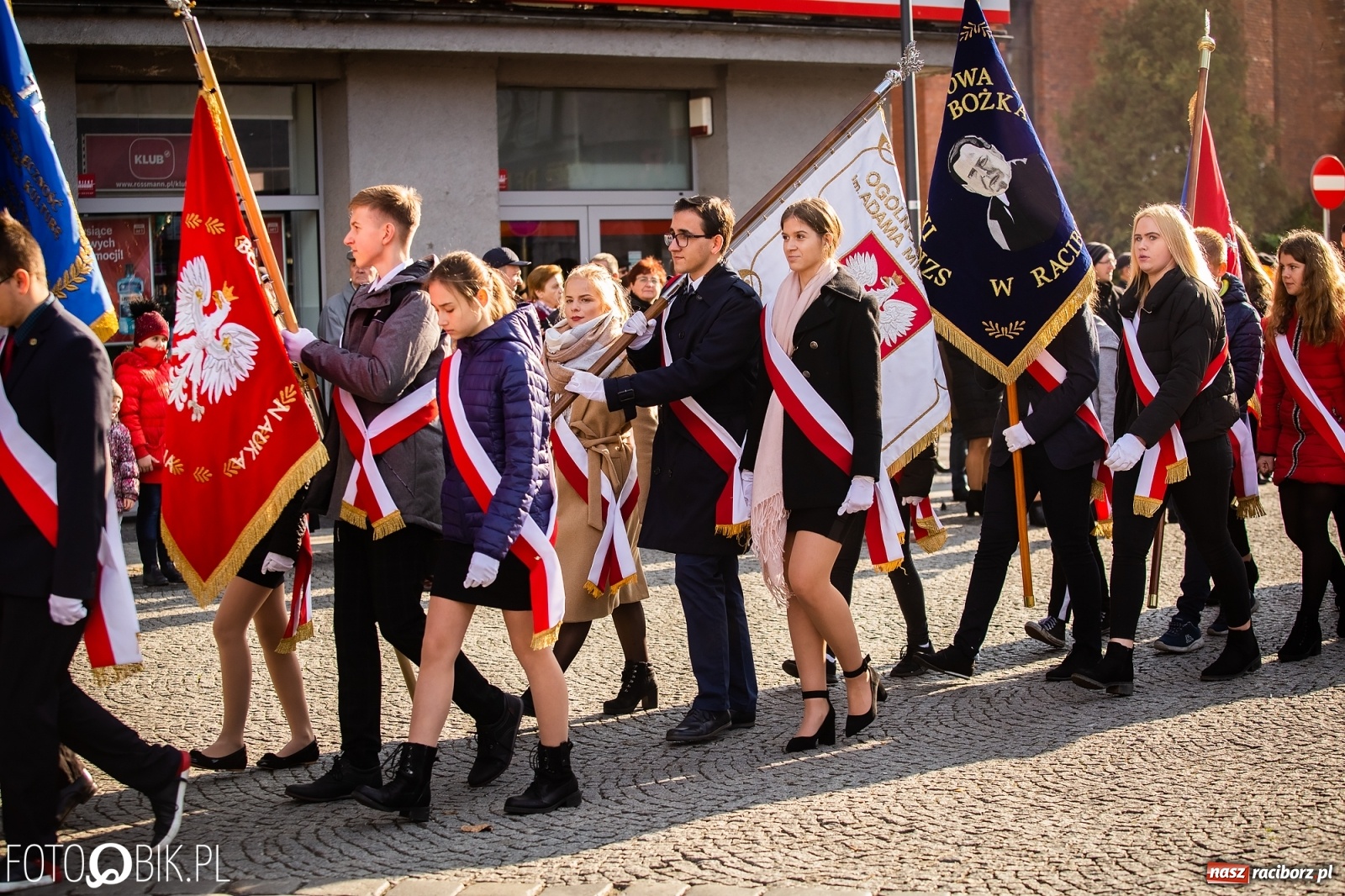 Zdjęcie w galerii na portalu naszraciborz.pl: Święto Niepodległości. Niech żyje Polska, niech żyje Racibórz!  wiadomości z regionu