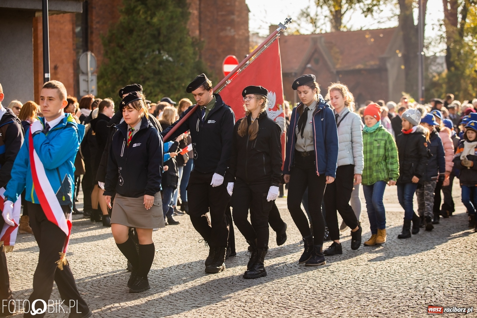 Zdjęcie w galerii na portalu naszraciborz.pl: Święto Niepodległości. Niech żyje Polska, niech żyje Racibórz!  wiadomości z regionu