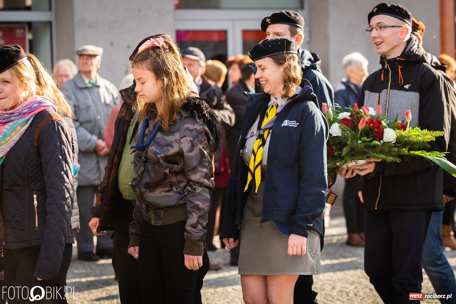 Zdjęcie w galerii na portalu naszraciborz.pl: Święto Niepodległości. Niech żyje Polska, niech żyje Racibórz!  wiadomości z regionu