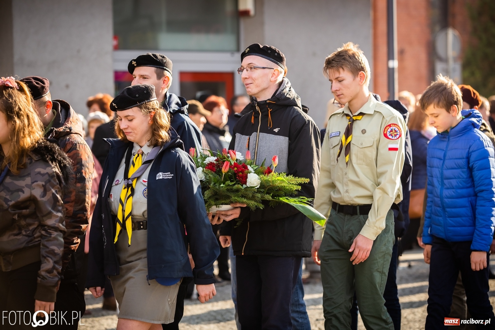Zdjęcie w galerii na portalu naszraciborz.pl: Święto Niepodległości. Niech żyje Polska, niech żyje Racibórz!  wiadomości z regionu
