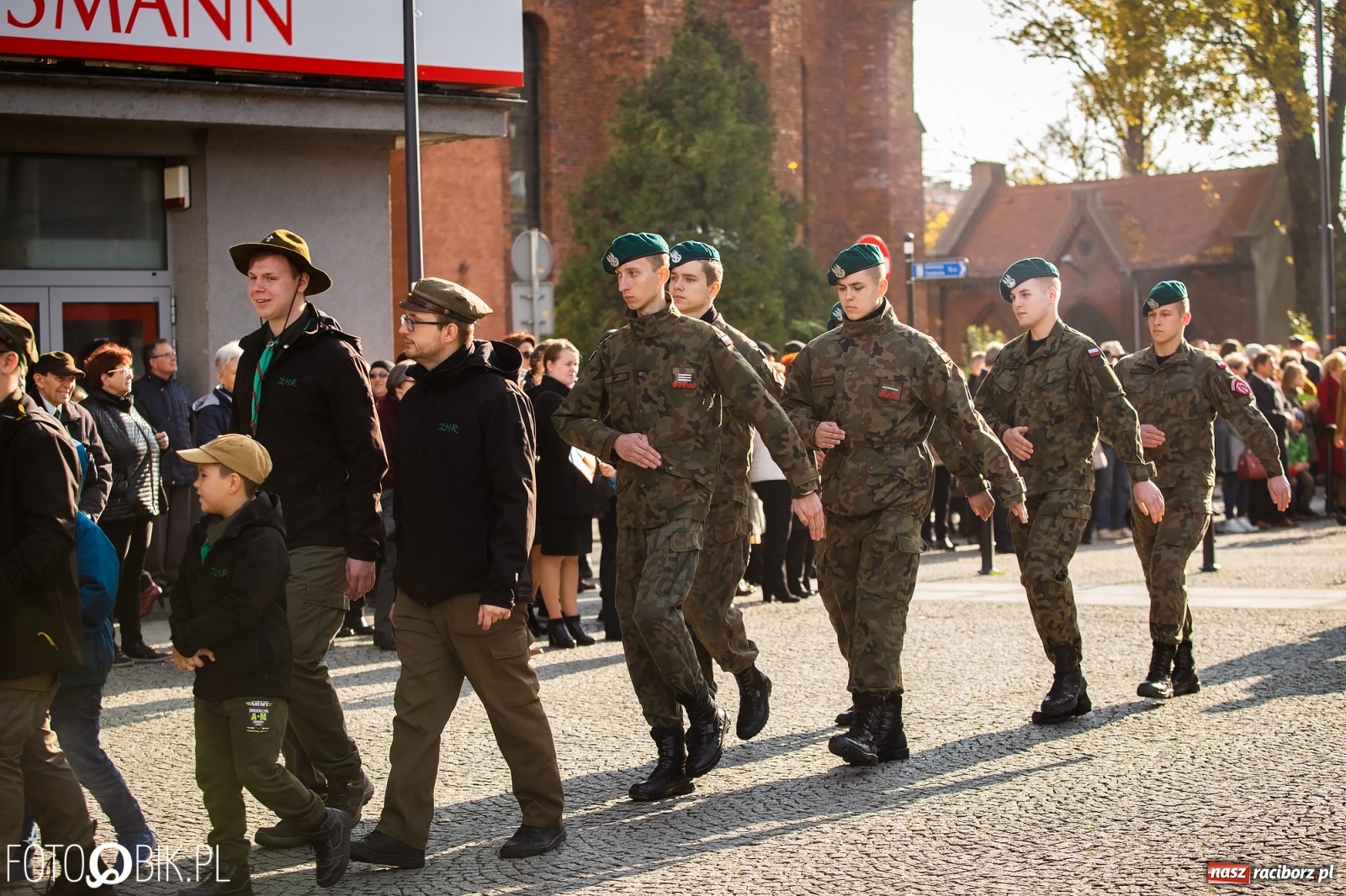 Zdjęcie w galerii na portalu naszraciborz.pl: Święto Niepodległości. Niech żyje Polska, niech żyje Racibórz!  wiadomości z regionu