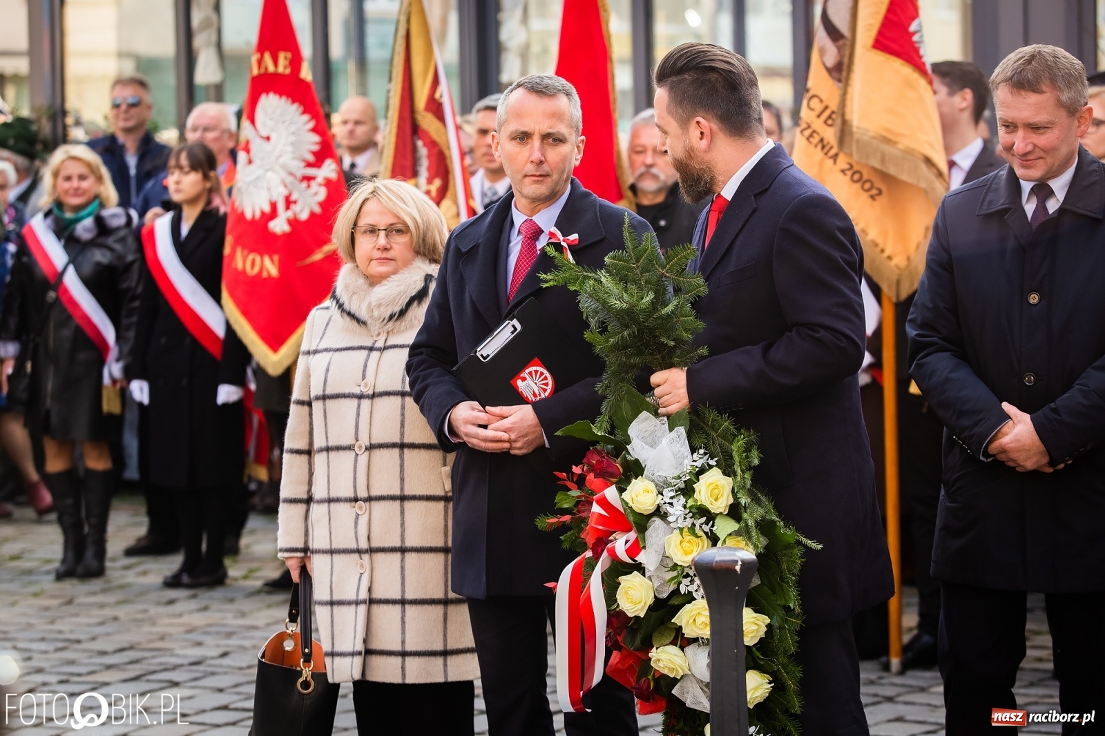 Zdjęcie w galerii na portalu naszraciborz.pl: Święto Niepodległości. Niech żyje Polska, niech żyje Racibórz!  wiadomości z regionu