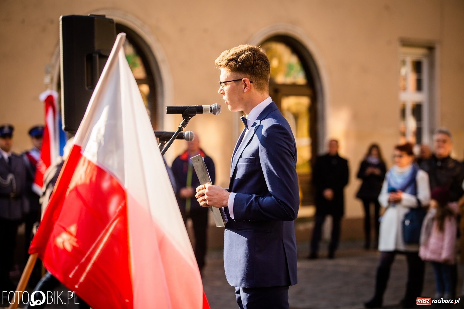 Zdjęcie w galerii na portalu naszraciborz.pl: Święto Niepodległości. Niech żyje Polska, niech żyje Racibórz!  wiadomości z regionu