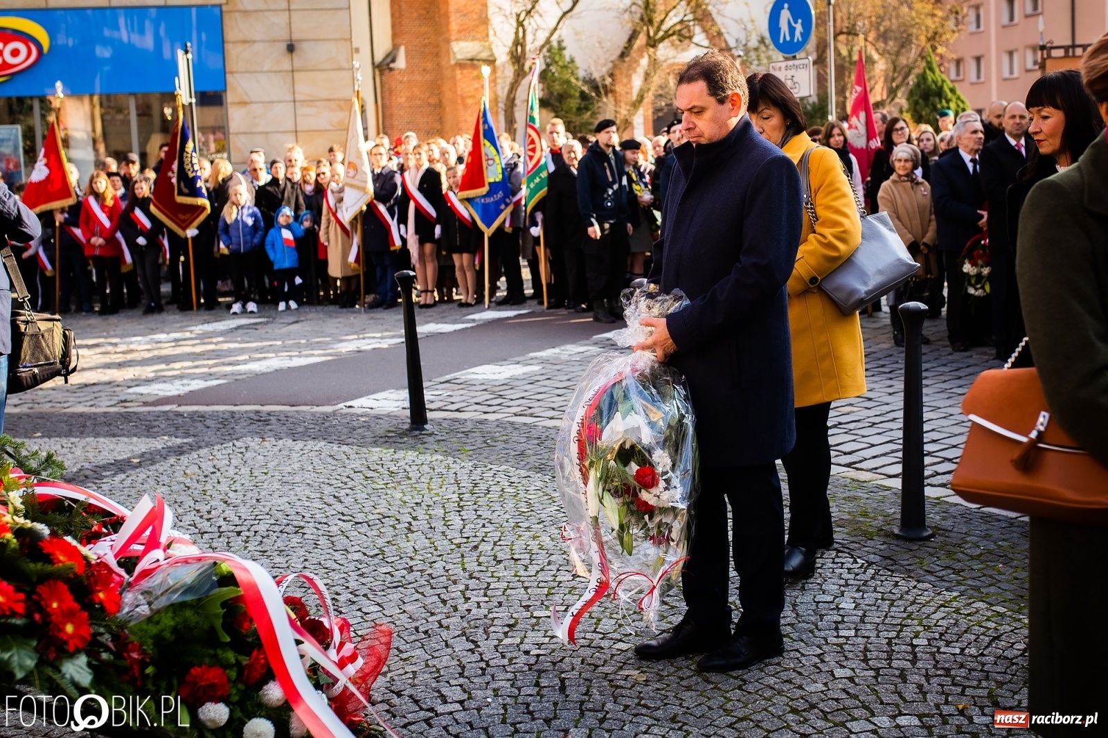 Zdjęcie w galerii na portalu naszraciborz.pl: Święto Niepodległości. Niech żyje Polska, niech żyje Racibórz!  wiadomości z regionu
