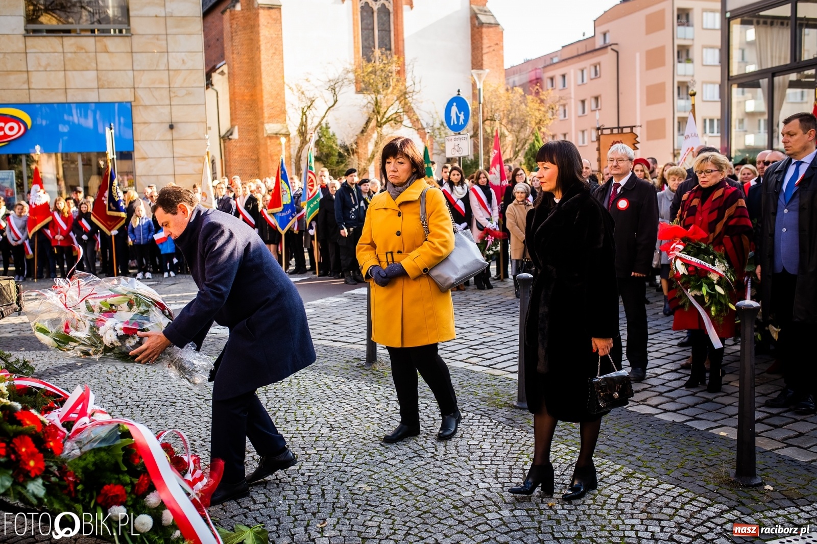 Zdjęcie w galerii na portalu naszraciborz.pl: Święto Niepodległości. Niech żyje Polska, niech żyje Racibórz!  wiadomości z regionu