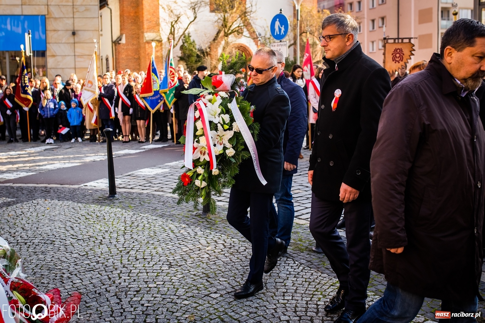 Zdjęcie w galerii na portalu naszraciborz.pl: Święto Niepodległości. Niech żyje Polska, niech żyje Racibórz!  wiadomości z regionu
