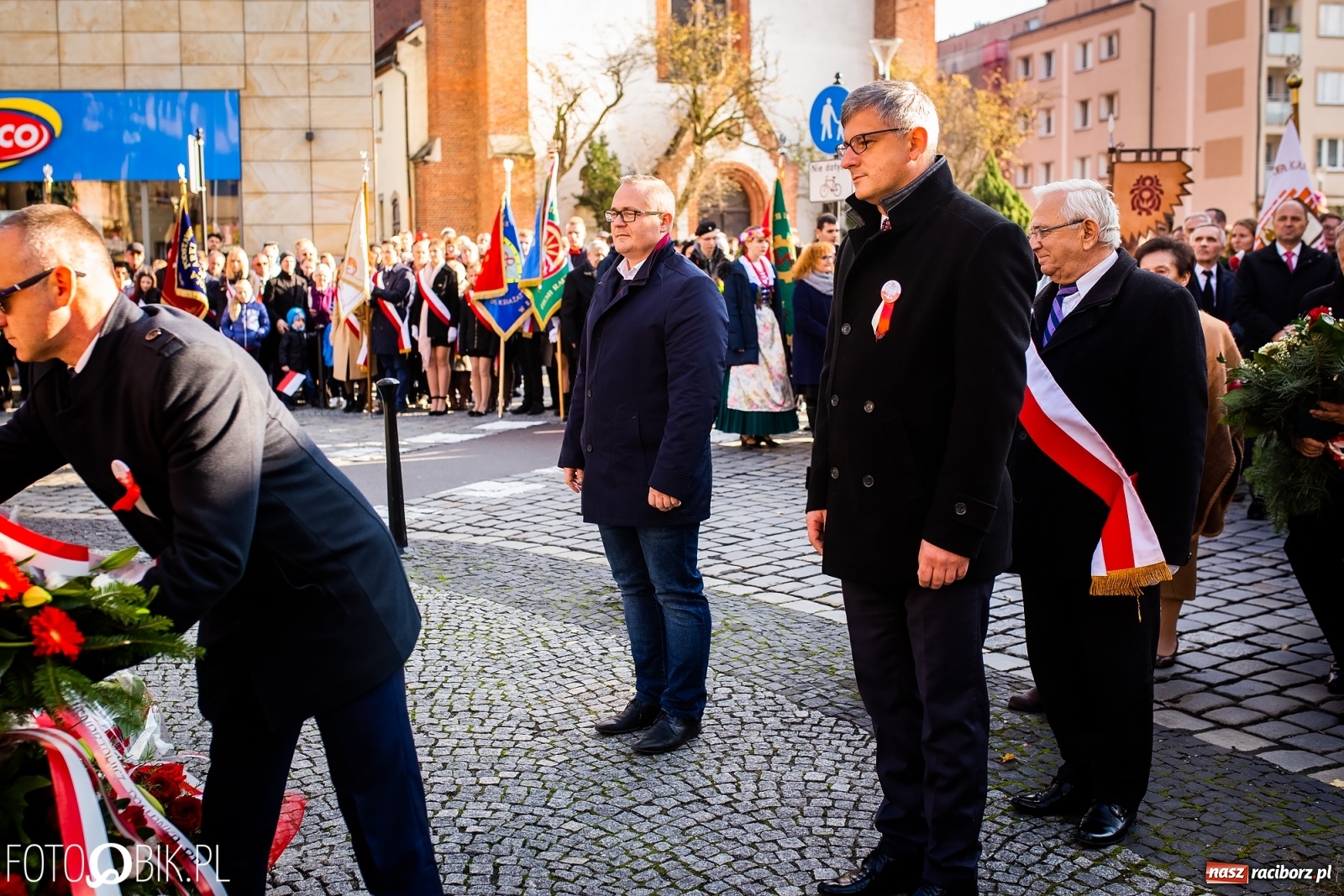 Zdjęcie w galerii na portalu naszraciborz.pl: Święto Niepodległości. Niech żyje Polska, niech żyje Racibórz!  wiadomości z regionu
