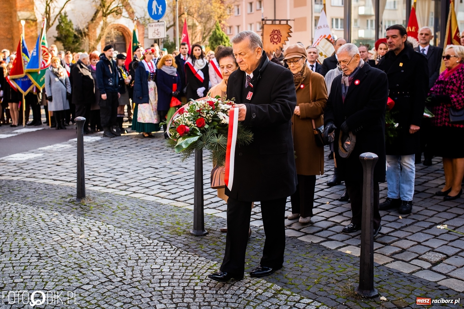 Zdjęcie w galerii na portalu naszraciborz.pl: Święto Niepodległości. Niech żyje Polska, niech żyje Racibórz!  wiadomości z regionu