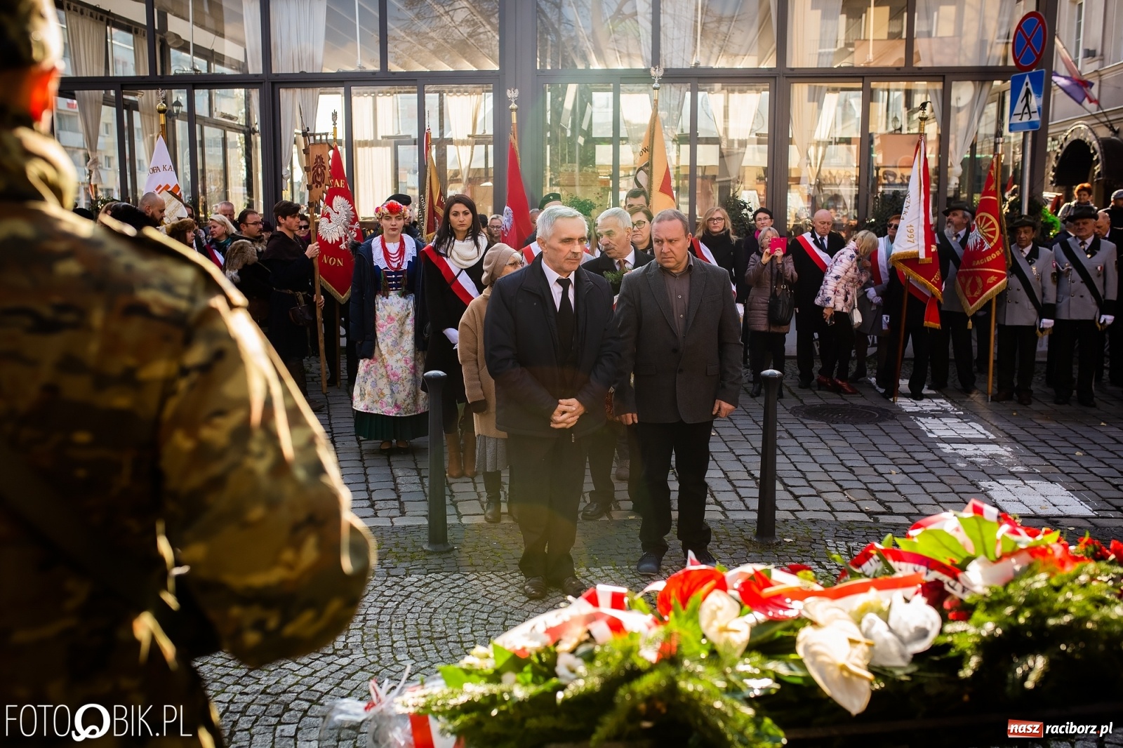 Zdjęcie w galerii na portalu naszraciborz.pl: Święto Niepodległości. Niech żyje Polska, niech żyje Racibórz!  wiadomości z regionu