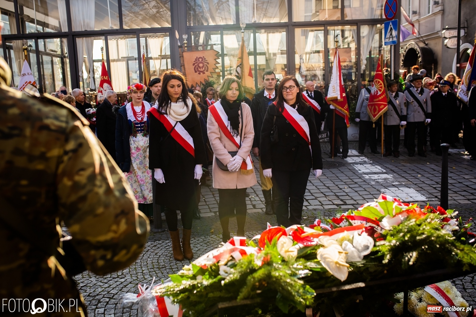 Zdjęcie w galerii na portalu naszraciborz.pl: Święto Niepodległości. Niech żyje Polska, niech żyje Racibórz!  wiadomości z regionu