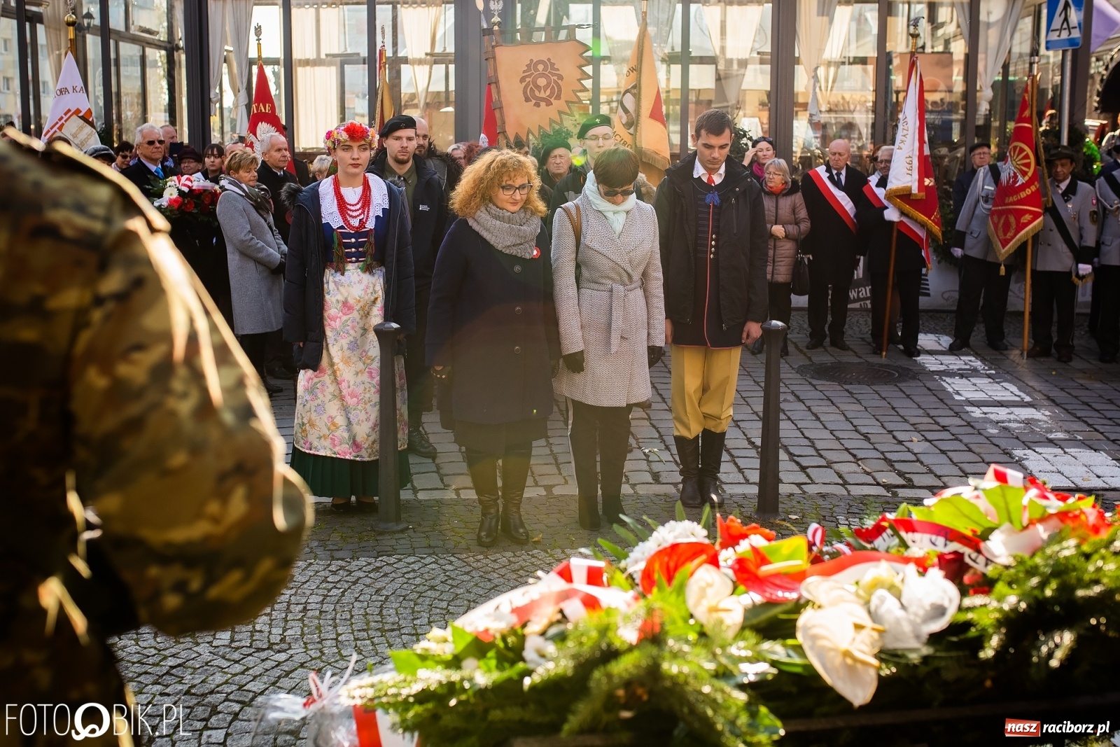Zdjęcie w galerii na portalu naszraciborz.pl: Święto Niepodległości. Niech żyje Polska, niech żyje Racibórz!  wiadomości z regionu