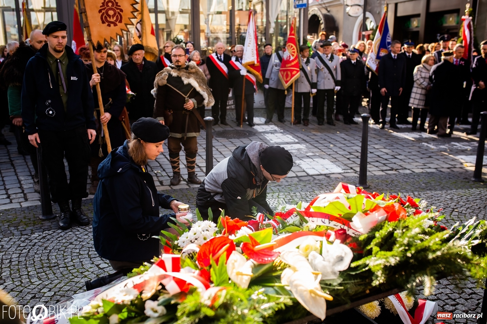 Zdjęcie w galerii na portalu naszraciborz.pl: Święto Niepodległości. Niech żyje Polska, niech żyje Racibórz!  wiadomości z regionu