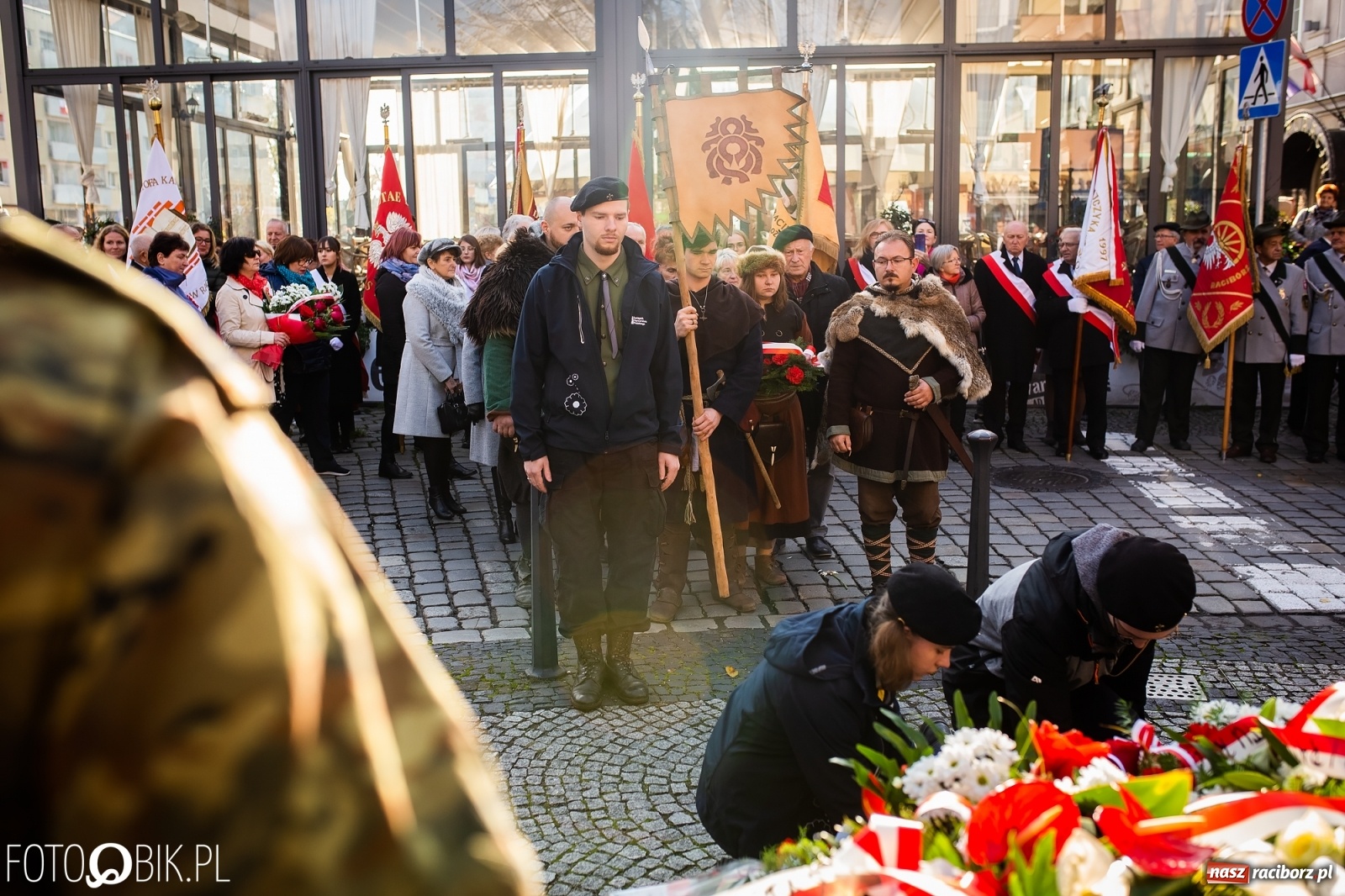 Zdjęcie w galerii na portalu naszraciborz.pl: Święto Niepodległości. Niech żyje Polska, niech żyje Racibórz!  wiadomości z regionu