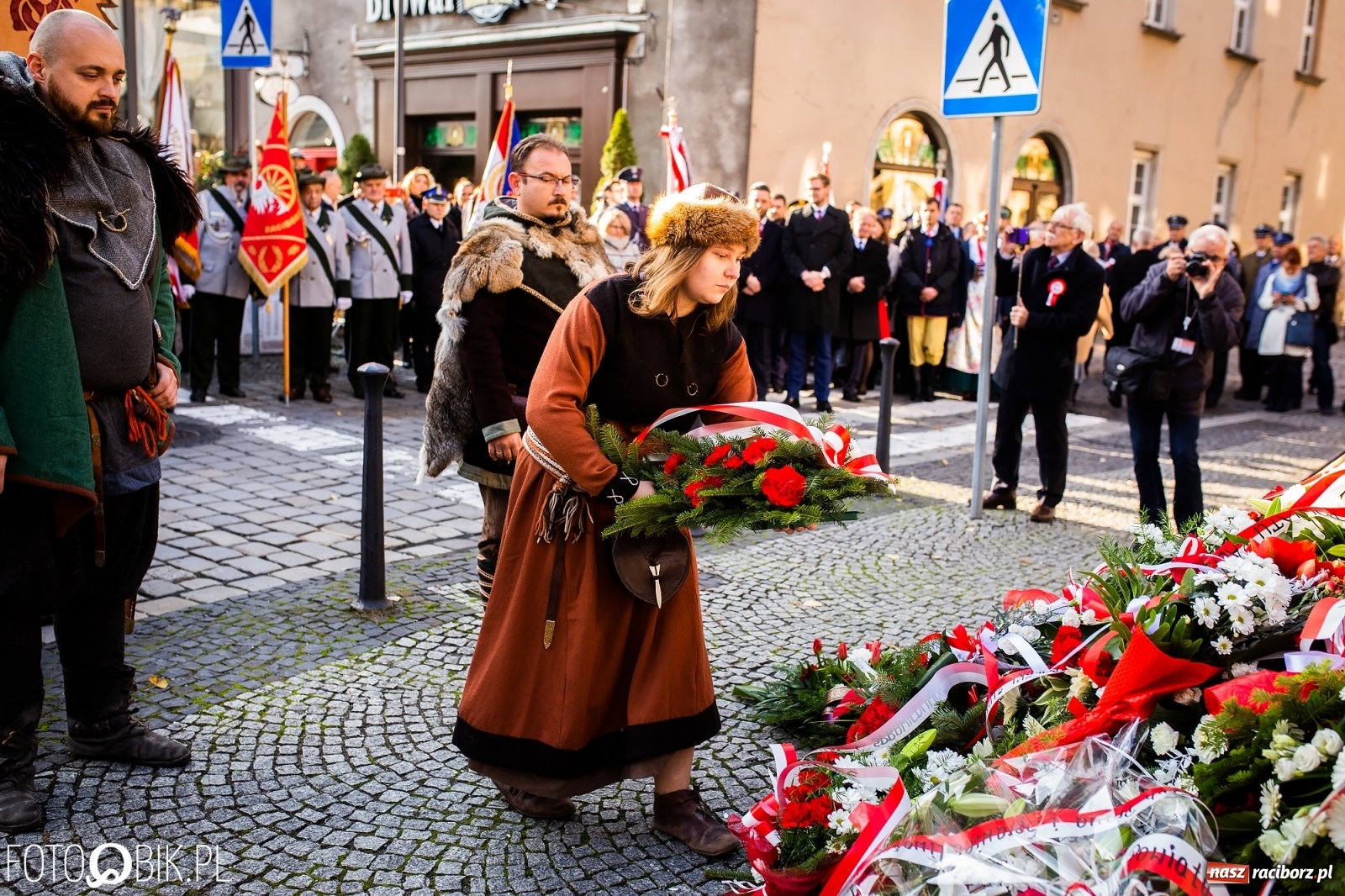 Zdjęcie w galerii na portalu naszraciborz.pl: Święto Niepodległości. Niech żyje Polska, niech żyje Racibórz!  wiadomości z regionu