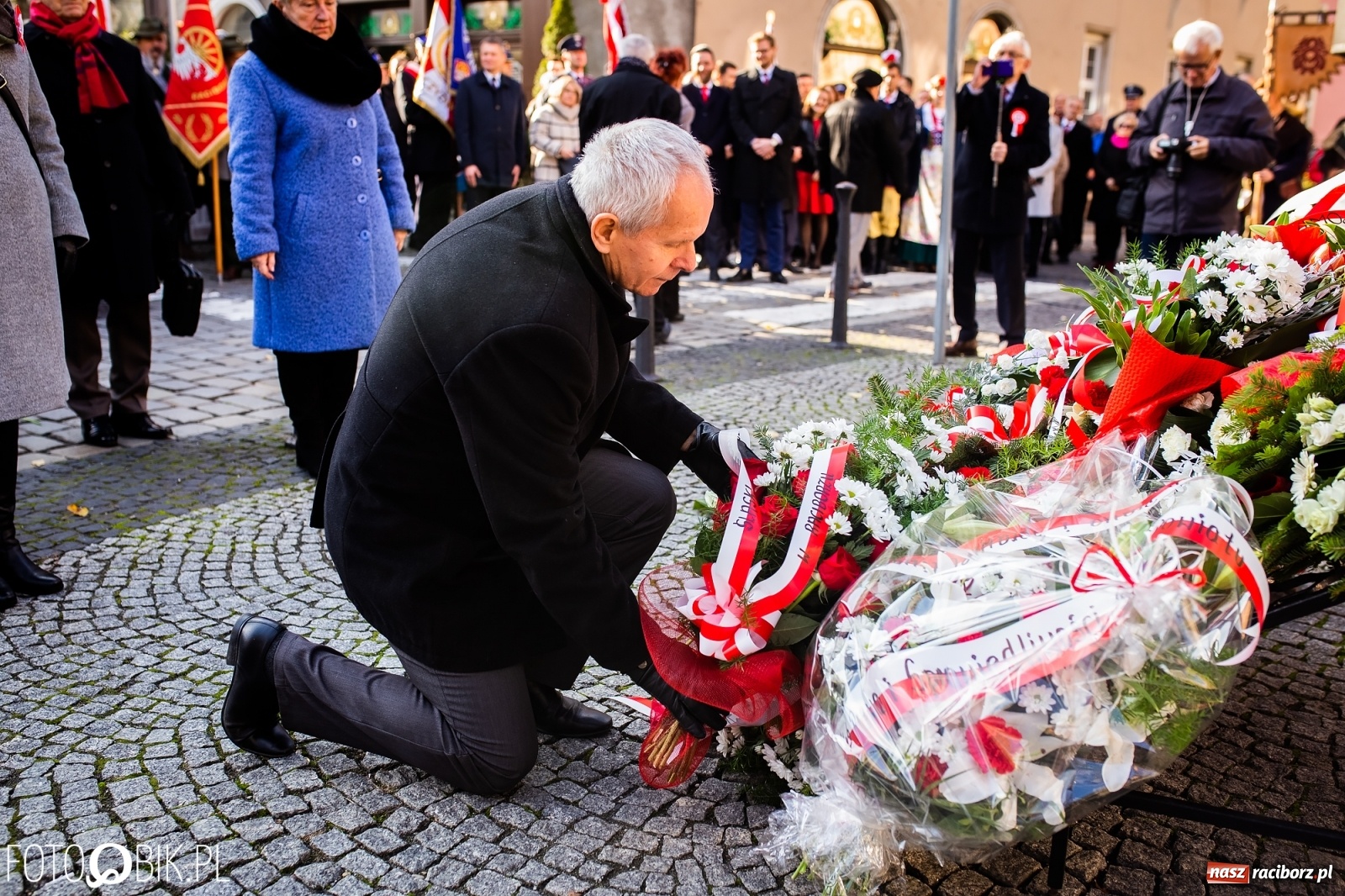 Zdjęcie w galerii na portalu naszraciborz.pl: Święto Niepodległości. Niech żyje Polska, niech żyje Racibórz!  wiadomości z regionu