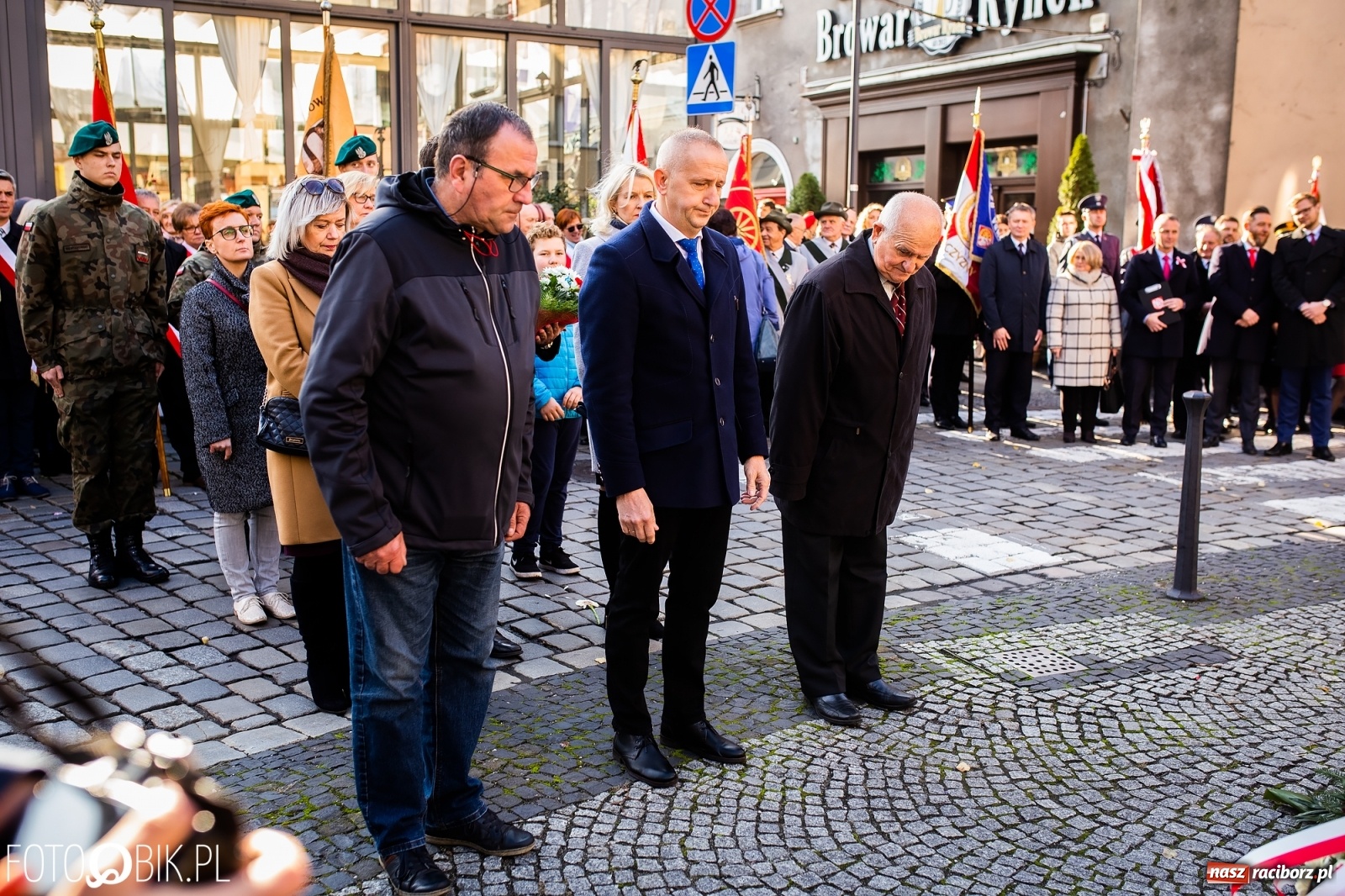 Zdjęcie w galerii na portalu naszraciborz.pl: Święto Niepodległości. Niech żyje Polska, niech żyje Racibórz!  wiadomości z regionu