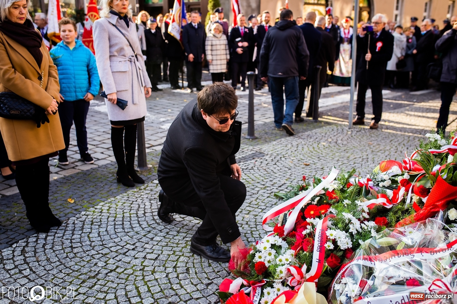 Zdjęcie w galerii na portalu naszraciborz.pl: Święto Niepodległości. Niech żyje Polska, niech żyje Racibórz!  wiadomości z regionu