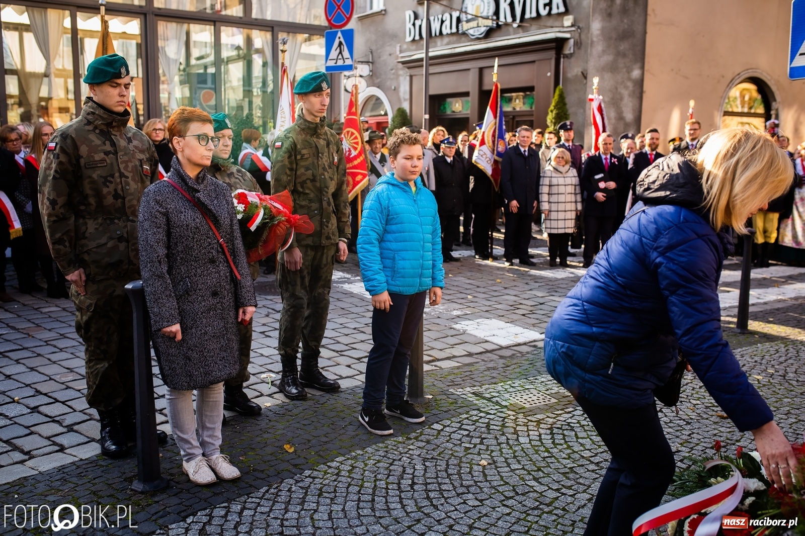 Zdjęcie w galerii na portalu naszraciborz.pl: Święto Niepodległości. Niech żyje Polska, niech żyje Racibórz!  wiadomości z regionu