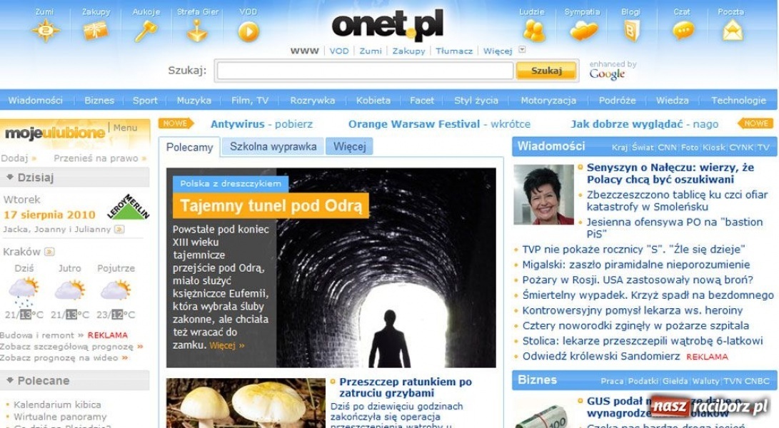 Zdjęcie w galerii na portalu naszraciborz.pl: Raciborski tunel pod Odrą w onet.pl wiadomości z regionu