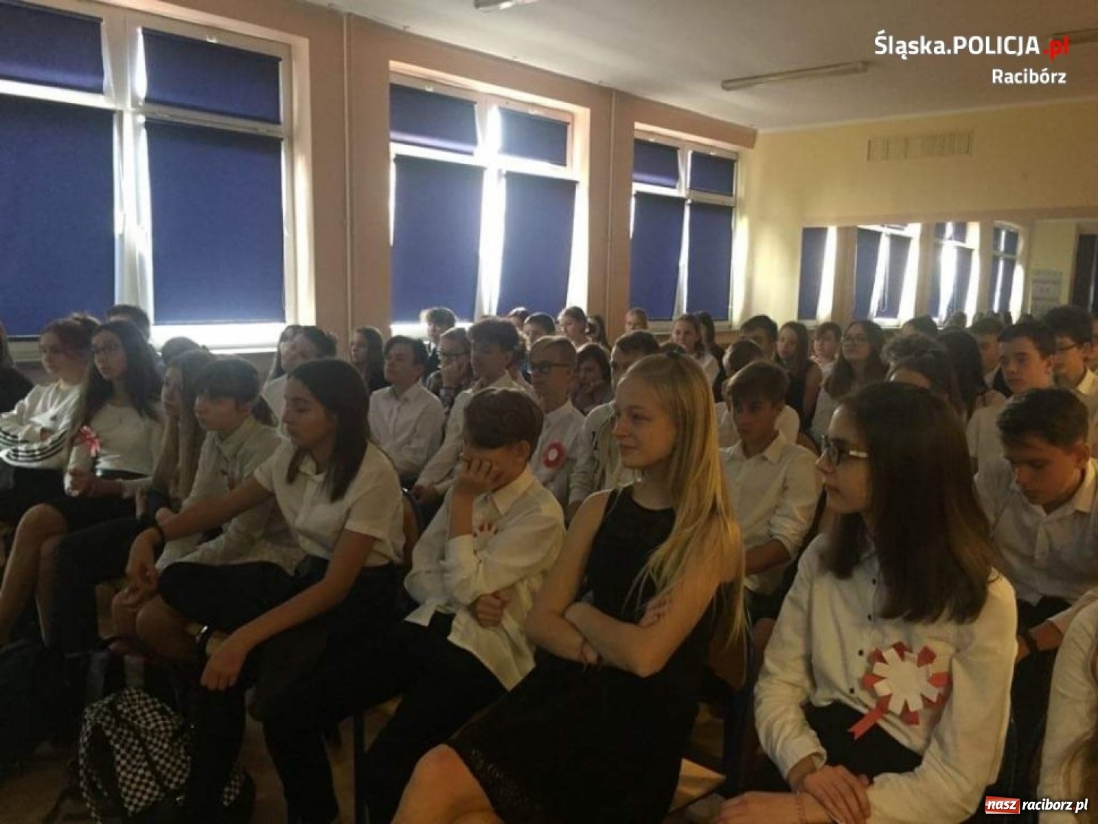 Zdjęcie w galerii na portalu naszraciborz.pl: Raciborscy policjanci na spotkaniach z młodzieżą wiadomości z regionu