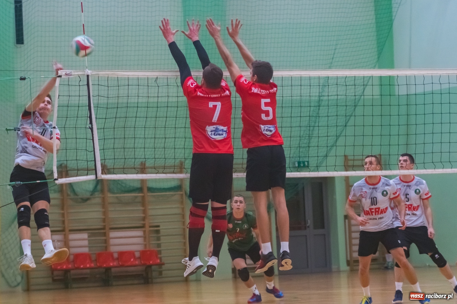 Zdjęcie w galerii na portalu naszraciborz.pl: Siatkarski rollercoaster w Arenie Rafako. Raciborzanie górą! [FOTO i WIDEO] wiadomości z regionu