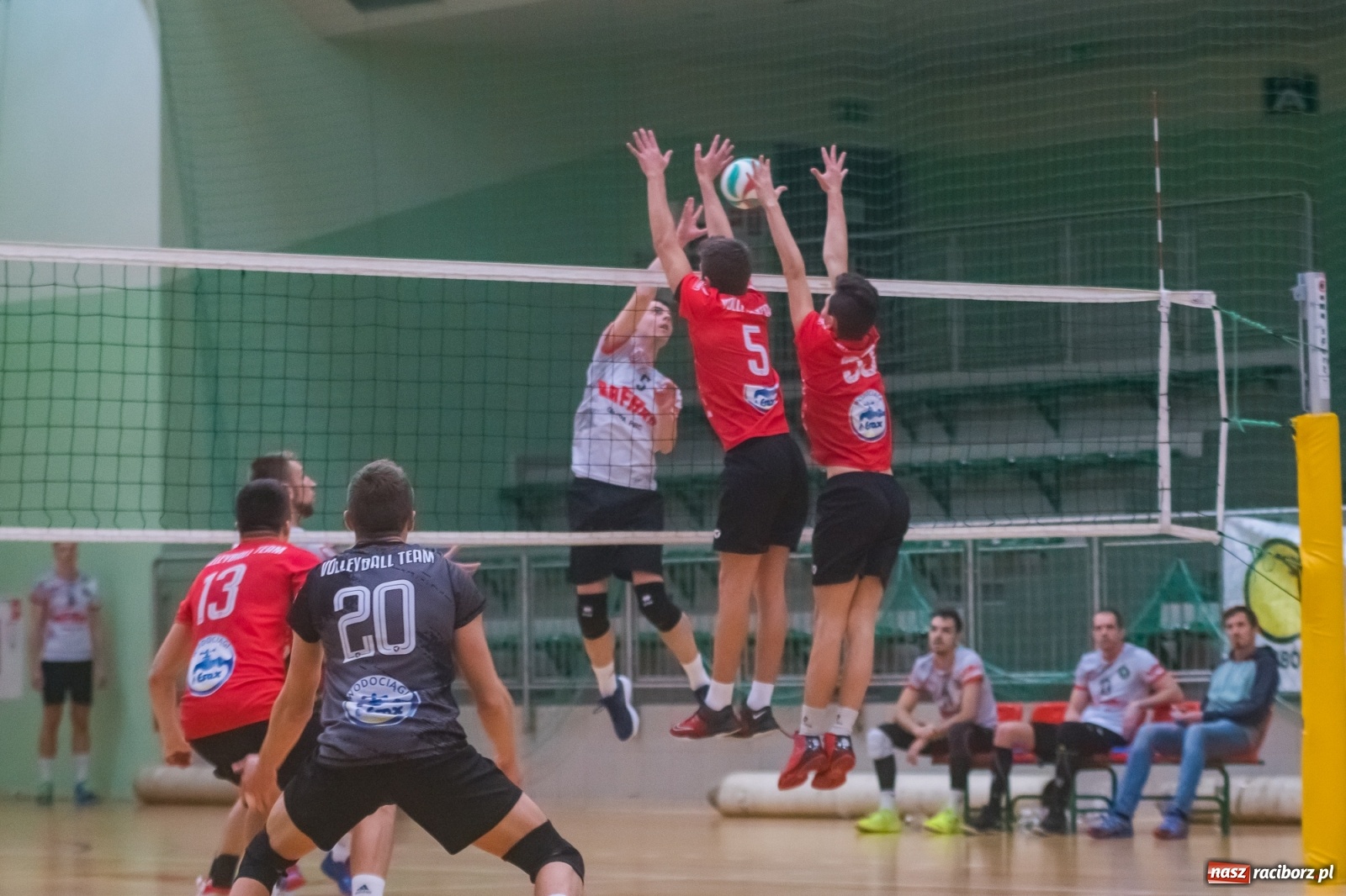 Zdjęcie w galerii na portalu naszraciborz.pl: Siatkarski rollercoaster w Arenie Rafako. Raciborzanie górą! [FOTO i WIDEO] wiadomości z regionu
