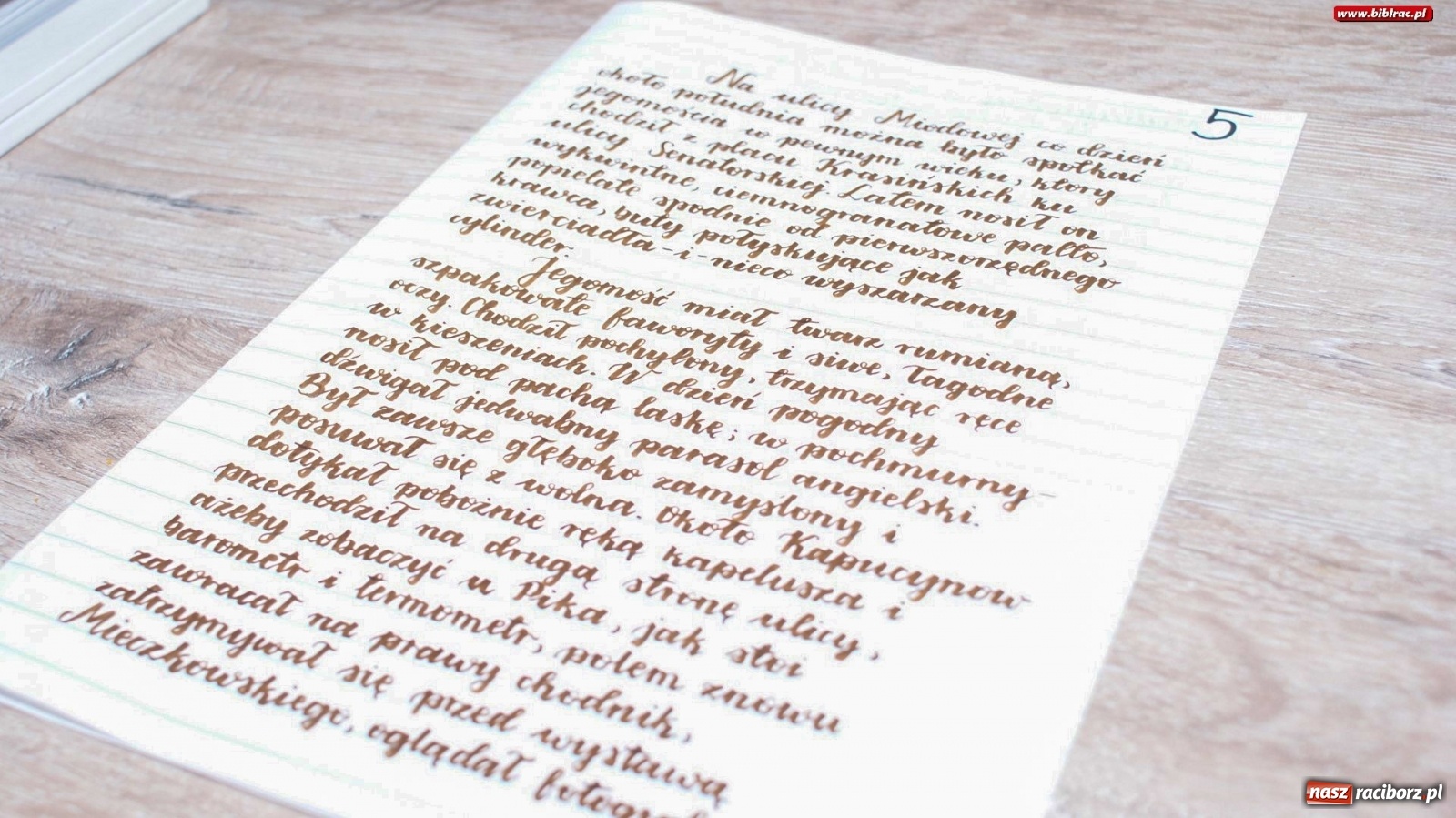 Zdjęcie w galerii na portalu naszraciborz.pl: Poznaliśmy powiatowego Mistrza Kaligrafii wiadomości z regionu