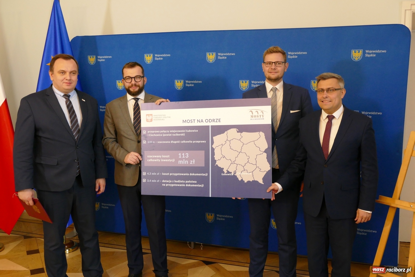 Zdjęcie w galerii na portalu naszraciborz.pl: Most Ciechowice-Łubowice będzie kosztował 113 mln zł. Spełni wymogi NATO wiadomości z regionu