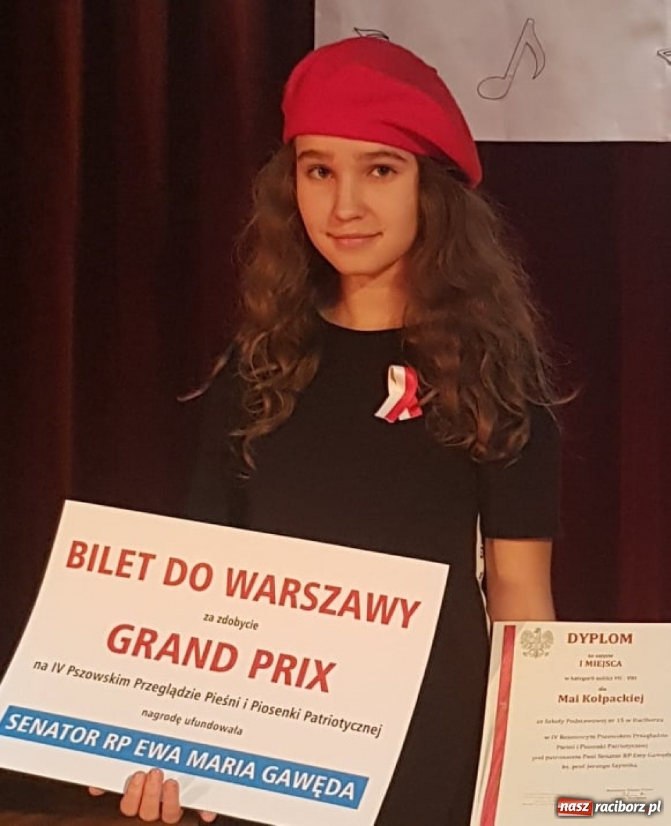 Zdjęcie w galerii na portalu naszraciborz.pl: Na patriotyczną nutę. Sukces wokalistek z SP 15 w Raciborzu wiadomości z regionu