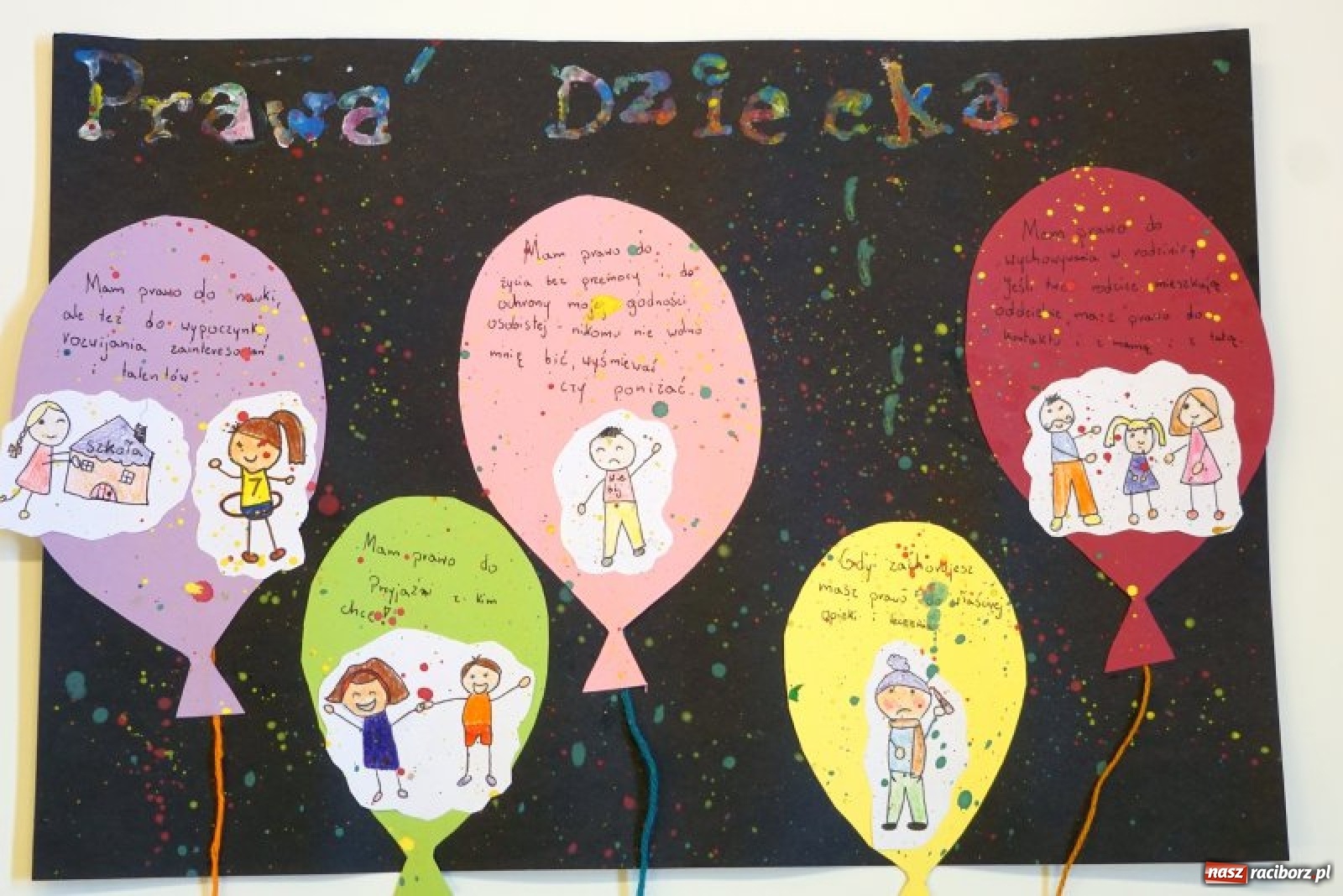 Zdjęcie w galerii na portalu naszraciborz.pl: Prawa dziecka. Konkurs plastyczny  wiadomości z regionu