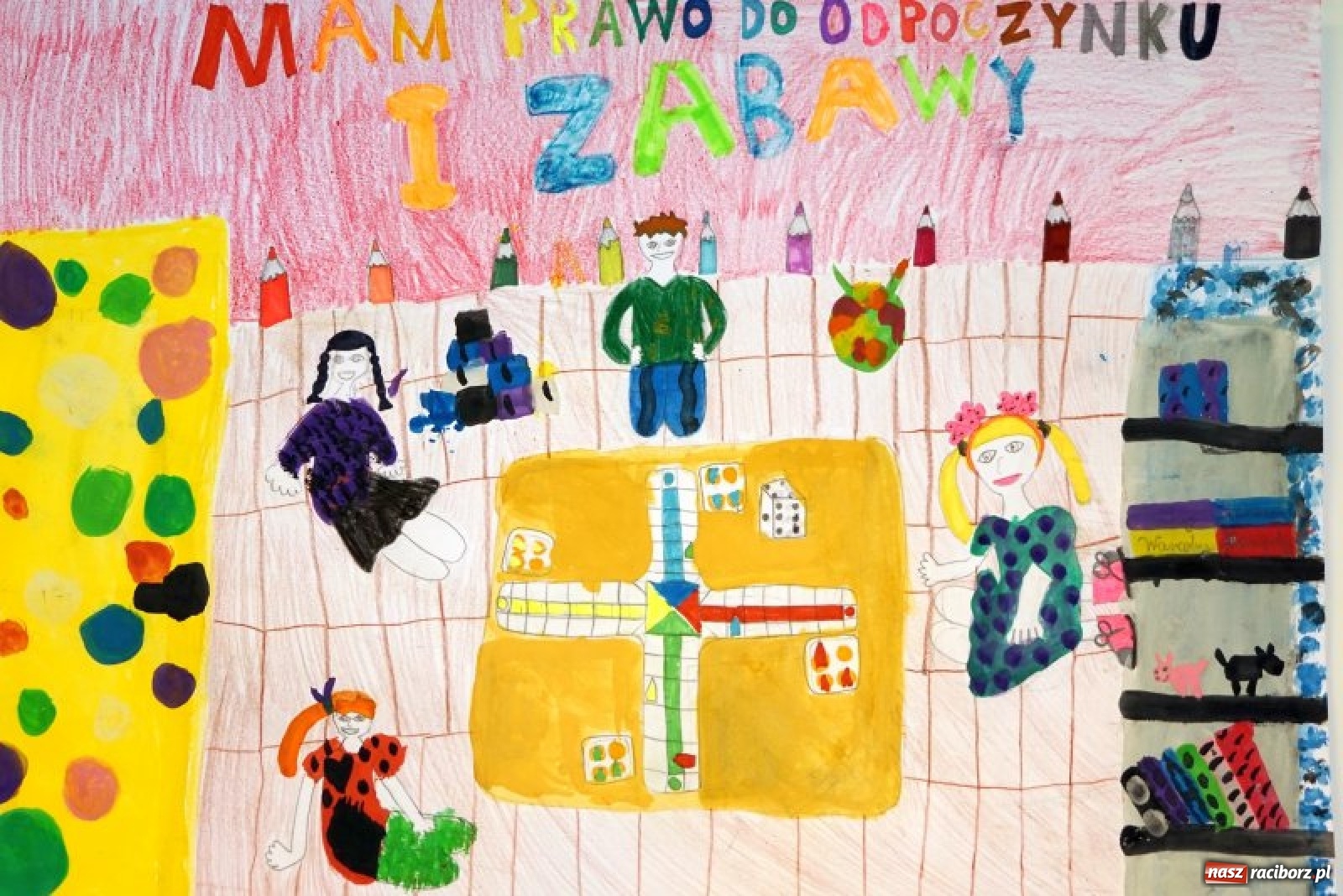 Zdjęcie w galerii na portalu naszraciborz.pl: Prawa dziecka. Konkurs plastyczny  wiadomości z regionu