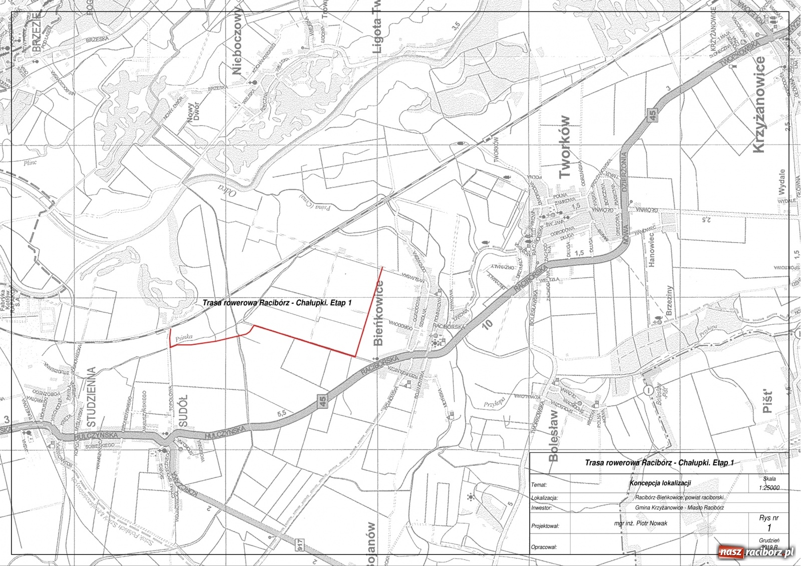 Zdjęcie w galerii na portalu naszraciborz.pl: Racibórz i Krzyżanowice połączy ścieżka rowerowa? wiadomości z regionu