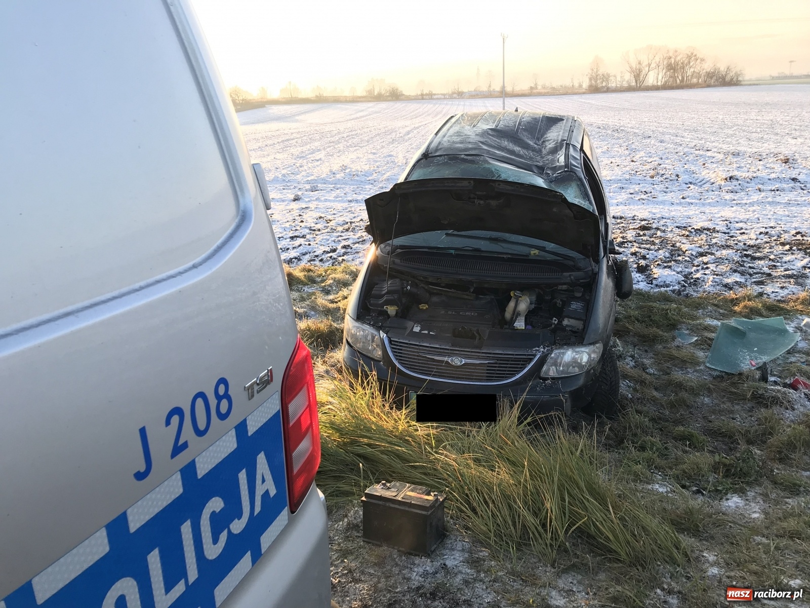 Zdjęcie w galerii na portalu naszraciborz.pl: Raport 998. Dwa groźne zdarzenia na DW 416 wiadomości z regionu