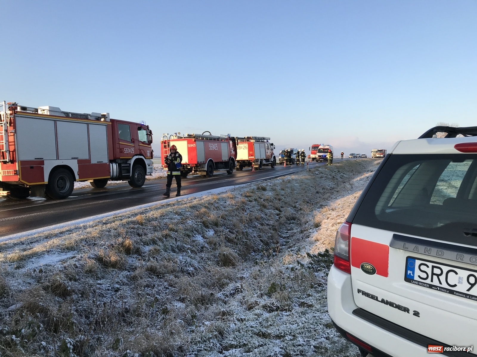 Zdjęcie w galerii na portalu naszraciborz.pl: Raport 998. Dwa groźne zdarzenia na DW 416 wiadomości z regionu
