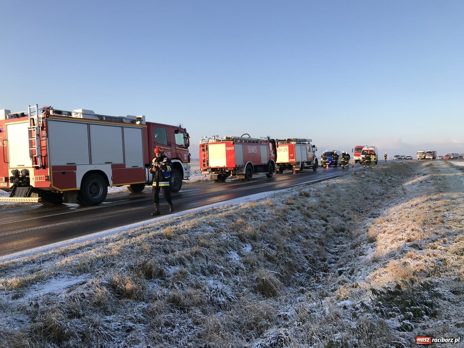 Zdjęcie w galerii na portalu naszraciborz.pl: Raport 998. Dwa groźne zdarzenia na DW 416 wiadomości z regionu