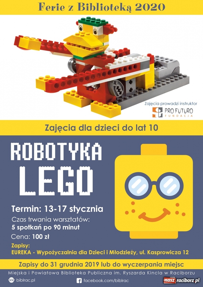 Zdjęcie w galerii na portalu naszraciborz.pl: Biblioteczne ferie z Lego wiadomości z regionu