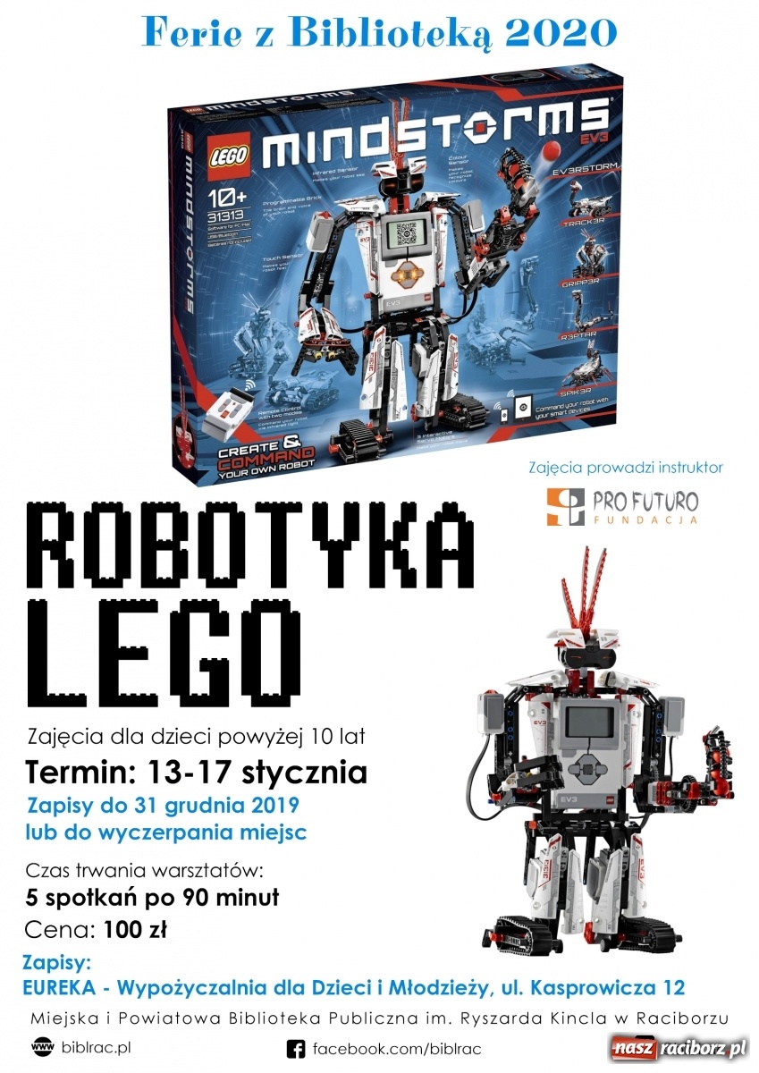Zdjęcie w galerii na portalu naszraciborz.pl: Biblioteczne ferie z Lego wiadomości z regionu